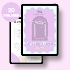Sauerteig Journal – Backtagebuch & Starter-Tracker für perfektes Brot | Dokumentiere deine Rezepte, Fortschritte & Ergebnisse