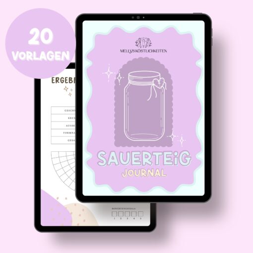 Sauerteig Journal – Backtagebuch & Starter-Tracker für perfektes Brot | Dokumentiere deine Rezepte, Fortschritte & Ergebnisse