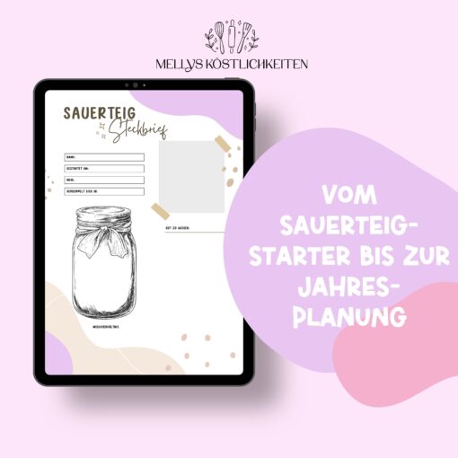 Sauerteig Journal – Backtagebuch & Starter-Tracker für perfektes Brot | Dokumentiere deine Rezepte, Fortschritte & Ergebnisse – Bild 2